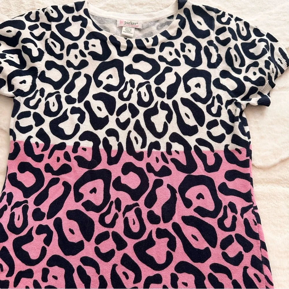 Heartstrings KC Parker Girls Sweater Dress Animal‎ Print Sz 10-12 Never Worn